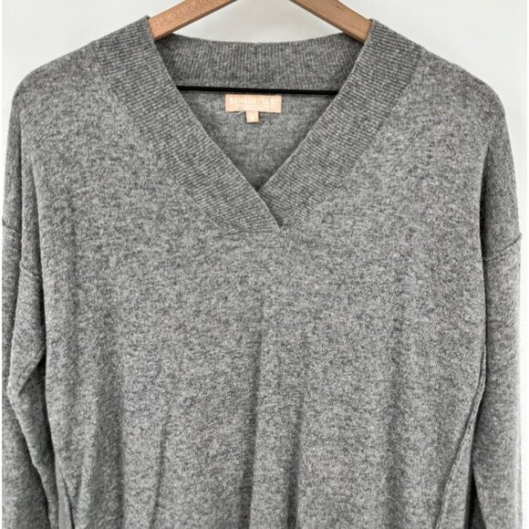 Benedetta B Merino Wool Cashmere Sweater Women Small Gray V-Neck Long Sleeve - Picture 2 of 8